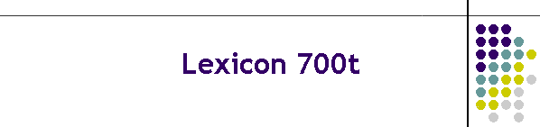 Lexicon 700t