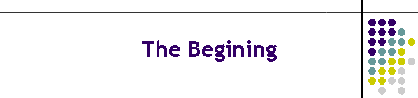 The Begining